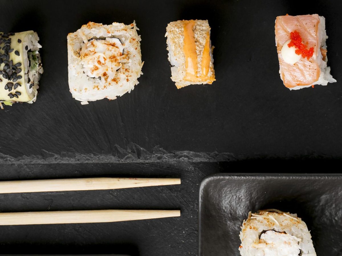 top-view-delicious-sushi-desk